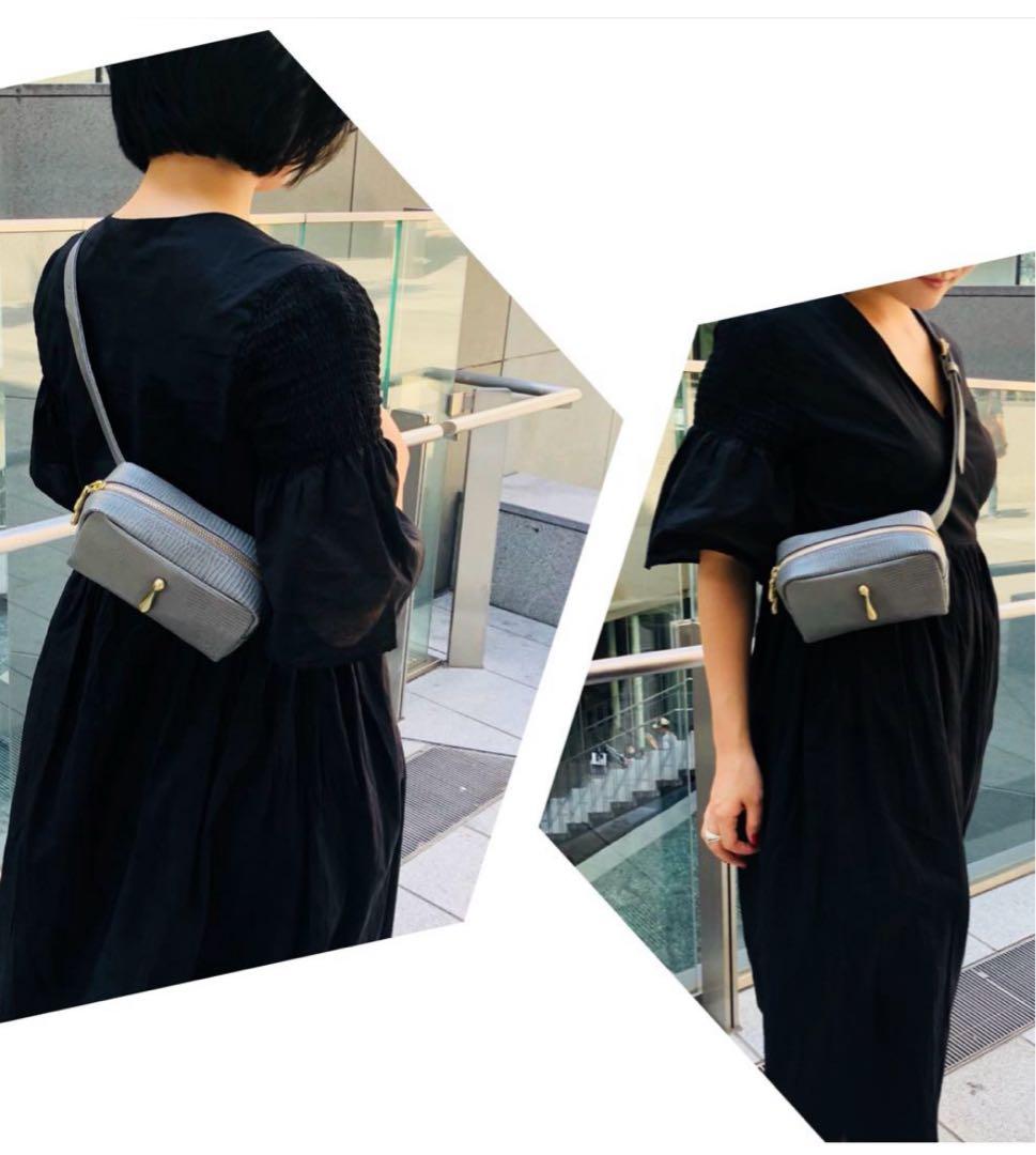 専用です。TOFF＆LOADSTONE、ウエストバッグ、黒、ブラック、レザー