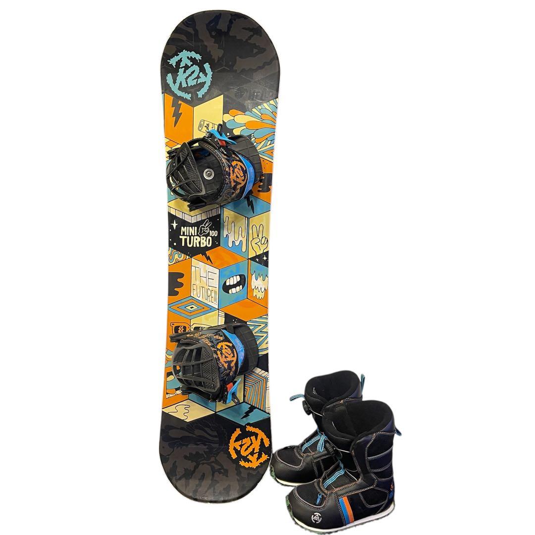 K2 Mini Turbo スノーボード　100cm キッズ用　セット