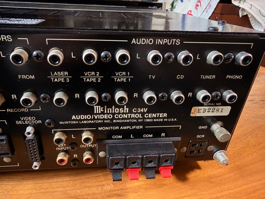 McIntosh C34V プリアンプ　サイン入り