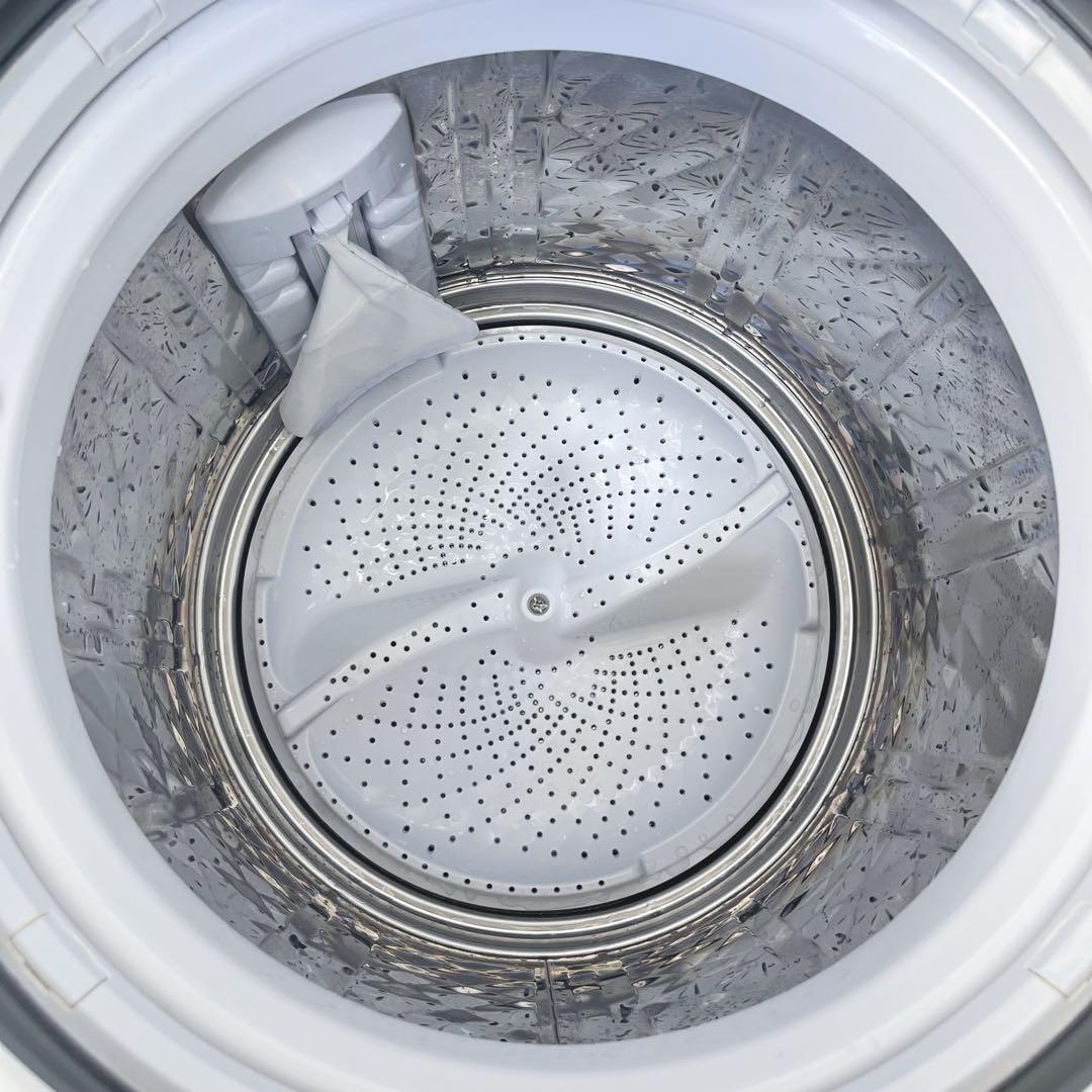 109取付無料！SHARP熱乾燥搭載！グラストップパステルピンク8kg洗濯機