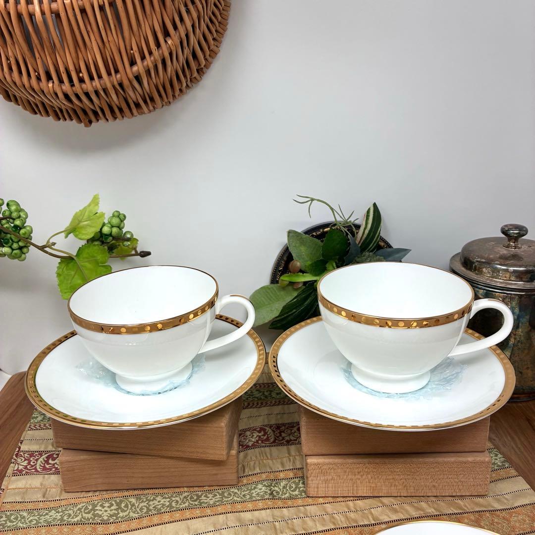 ティファニー　ゴールドバンド　ティーカップ　カップ＆ソーサー　6客セット