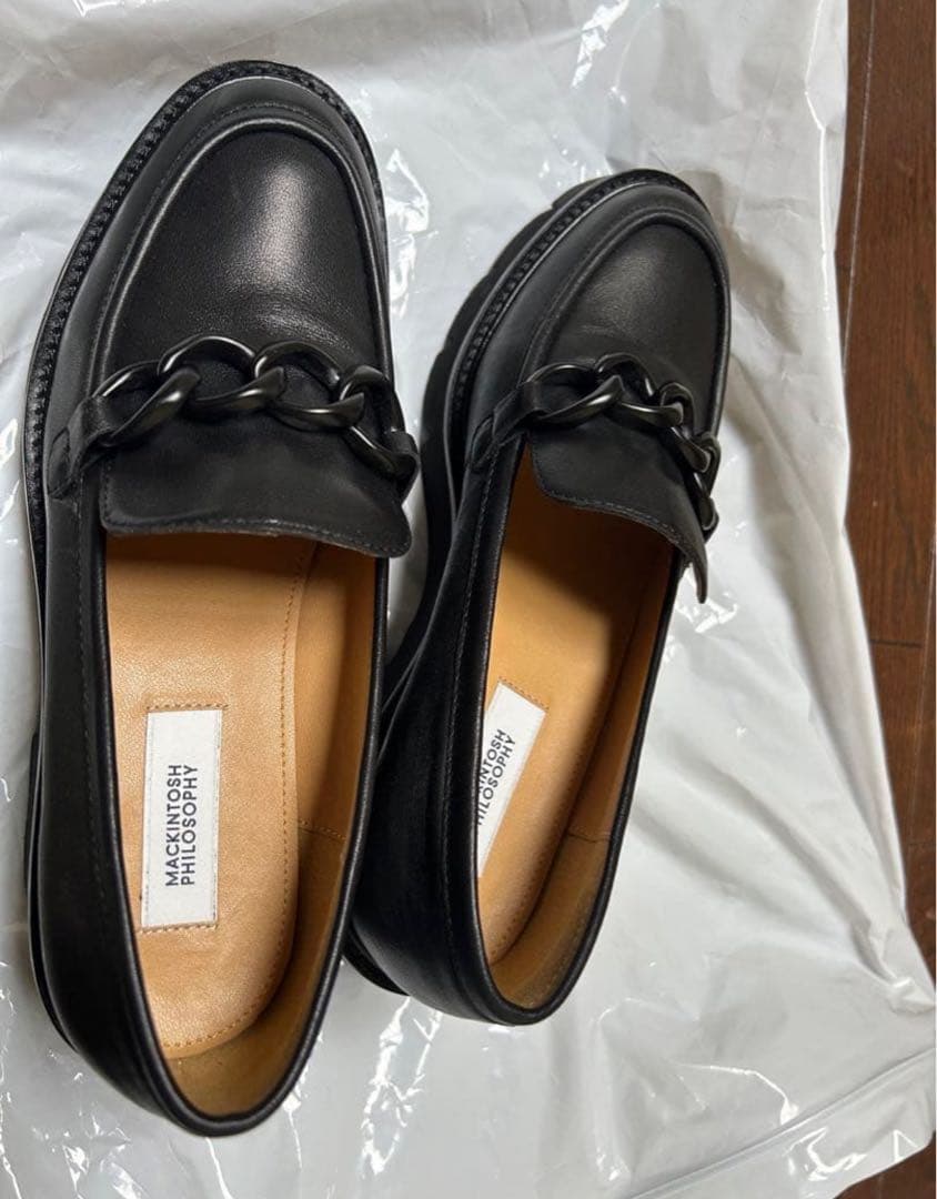 美品　MACKINTOSH PHILOSOPHY 黒 ローファー