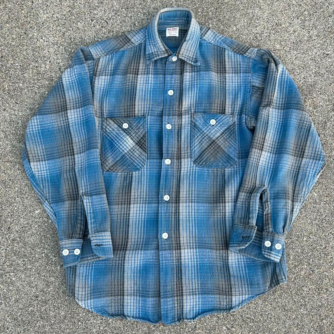 【60s】 BIG MAC ビックマック flannel shirt USA製