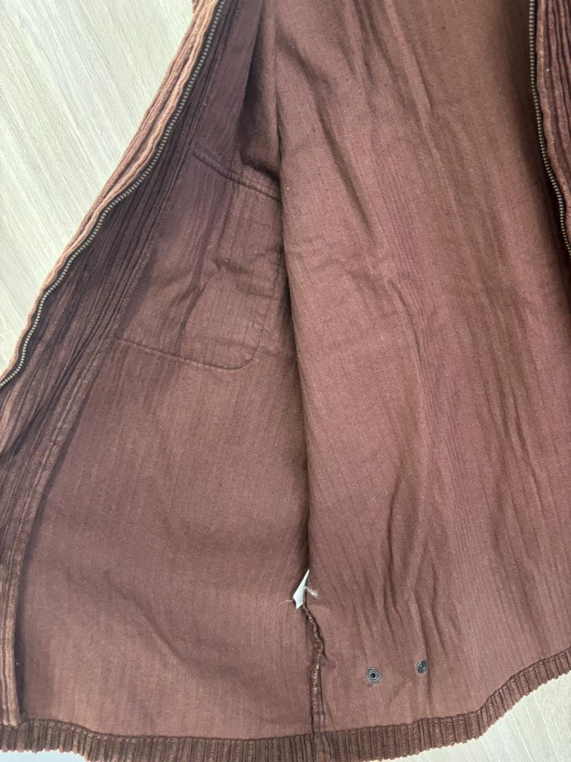 bitch skateboards コーデュロイ ジップブルゾン L ブラウン