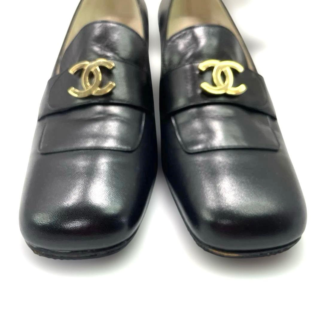 CHANEL シャネル ココマーク Vintage ローファー ヒール　パンプス