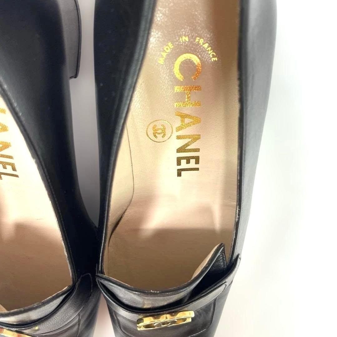 CHANEL シャネル ココマーク Vintage ローファー ヒール　パンプス