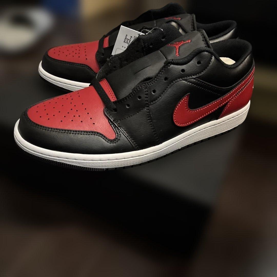 達*師様 ナイキ エアジョーダン1 ロー ブレッド ブラック レッド 黒 赤 2