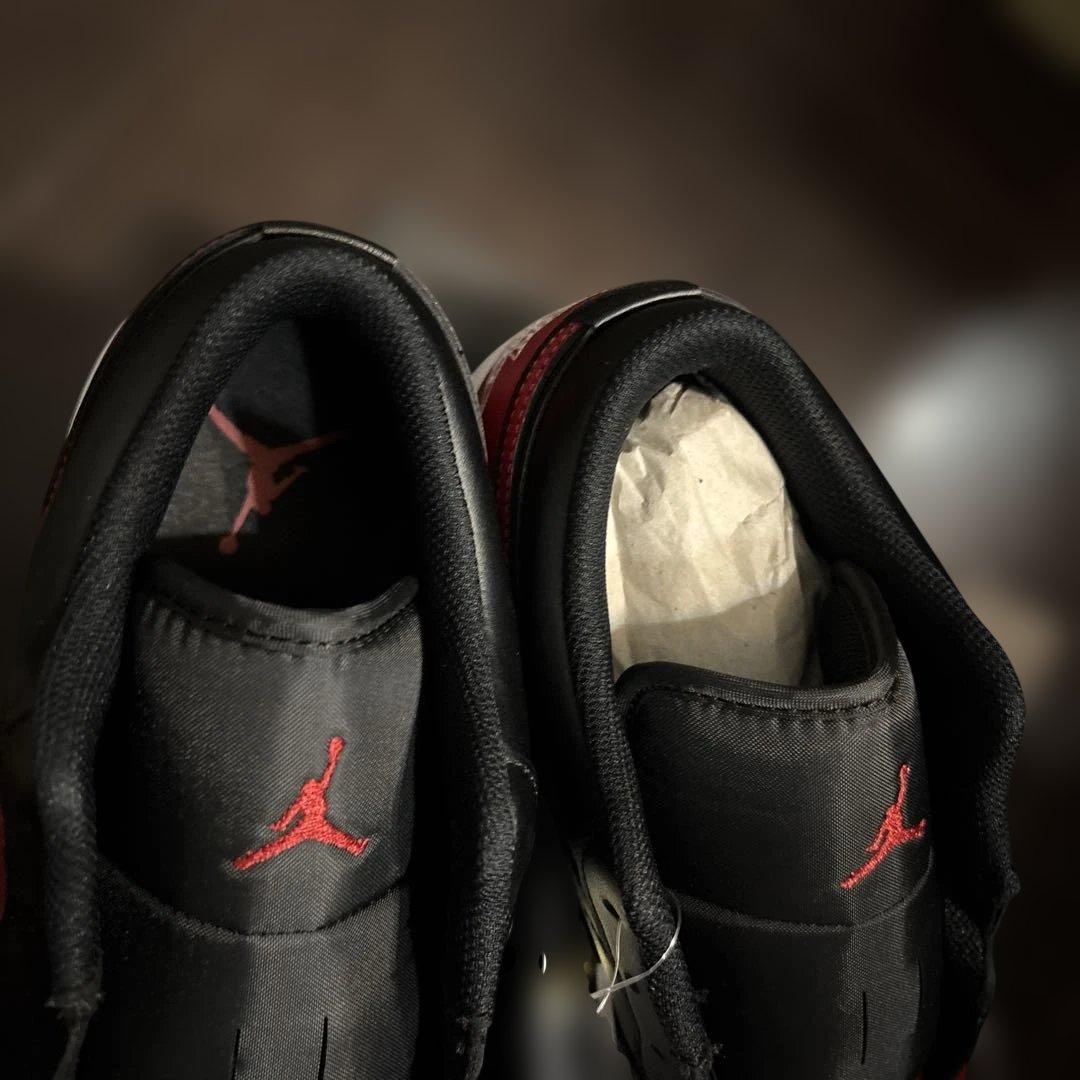 達*師様 ナイキ エアジョーダン1 ロー ブレッド ブラック レッド 黒 赤 2