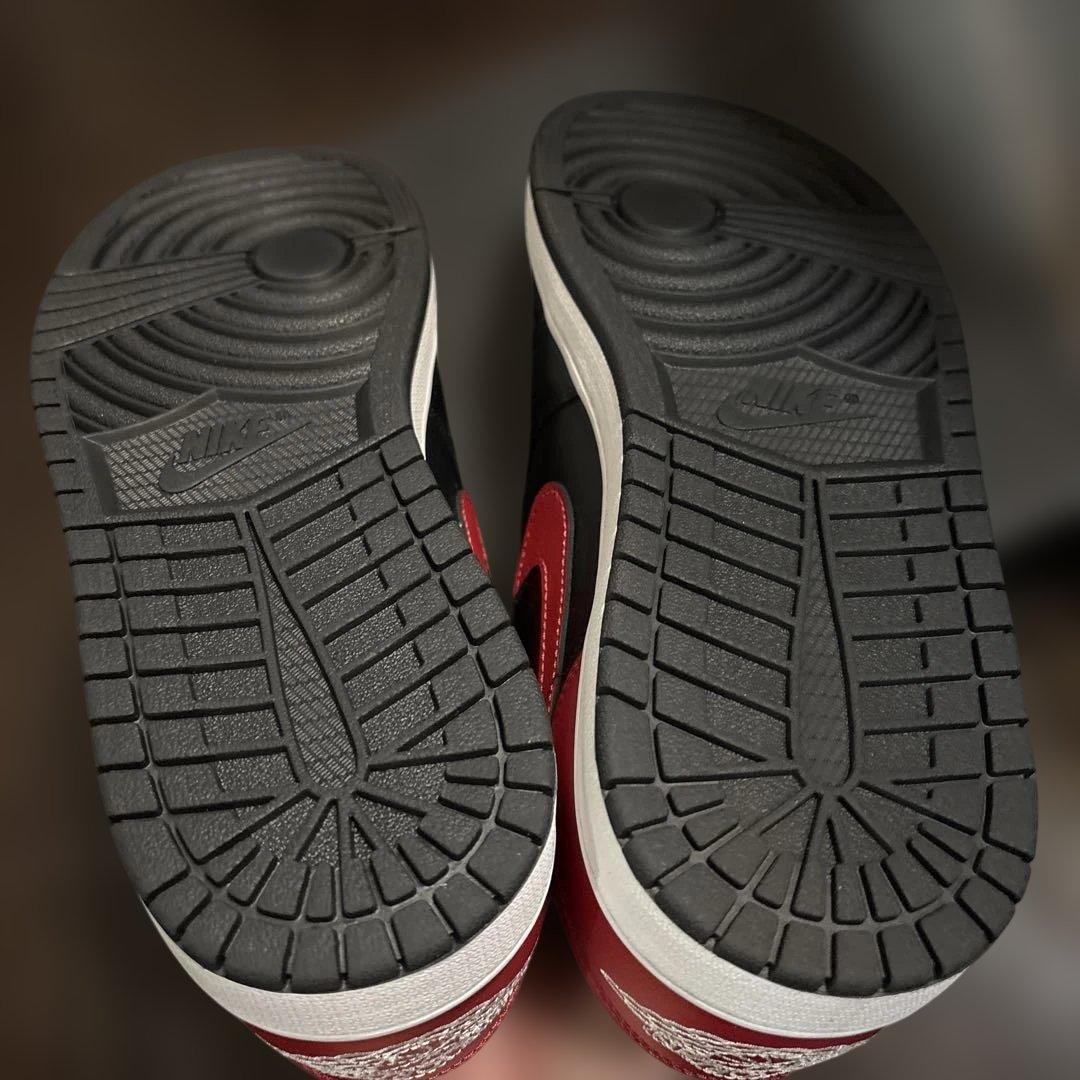 達*師様 ナイキ エアジョーダン1 ロー ブレッド ブラック レッド 黒 赤 2