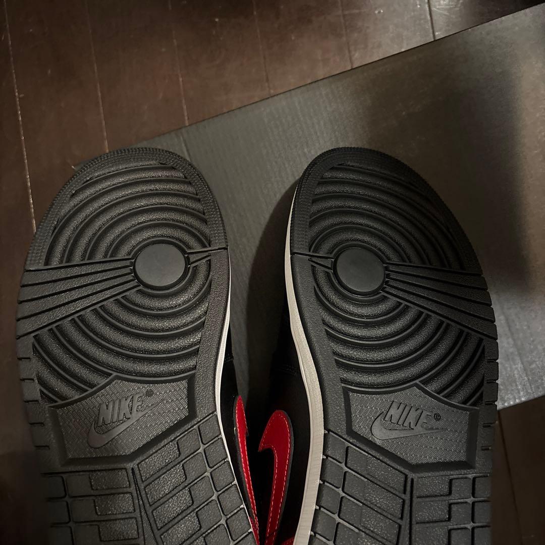 達*師様 ナイキ エアジョーダン1 ロー ブレッド ブラック レッド 黒 赤 2