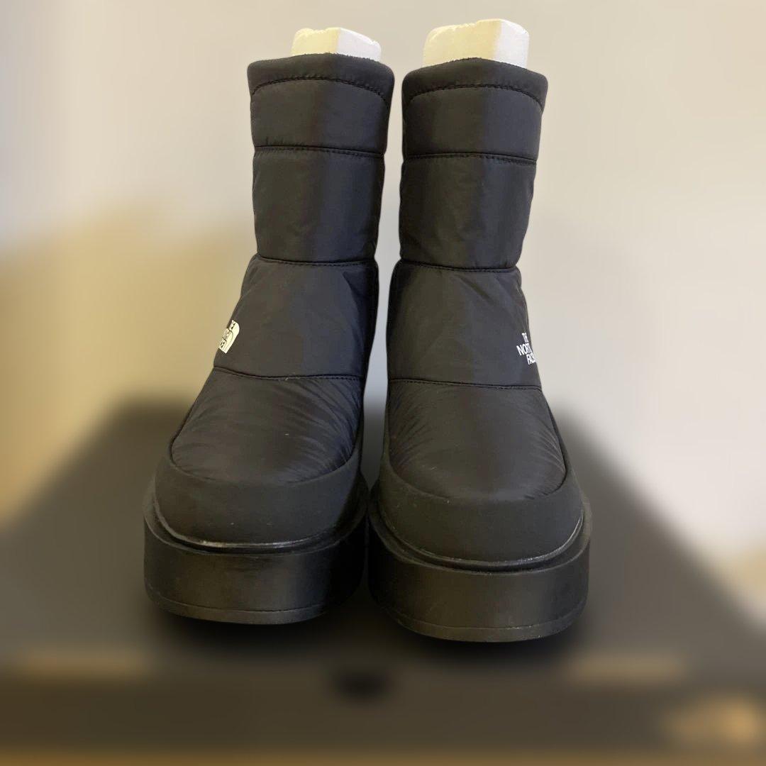 THE NORTH FACE カルミアヌプシ厚底ショートブーツ ブラック　25㎝