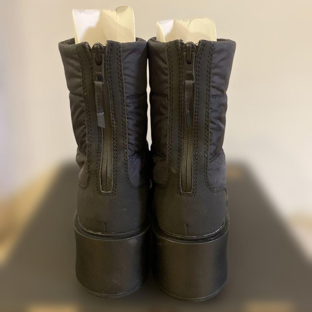 THE NORTH FACE カルミアヌプシ厚底ショートブーツ ブラック　25㎝