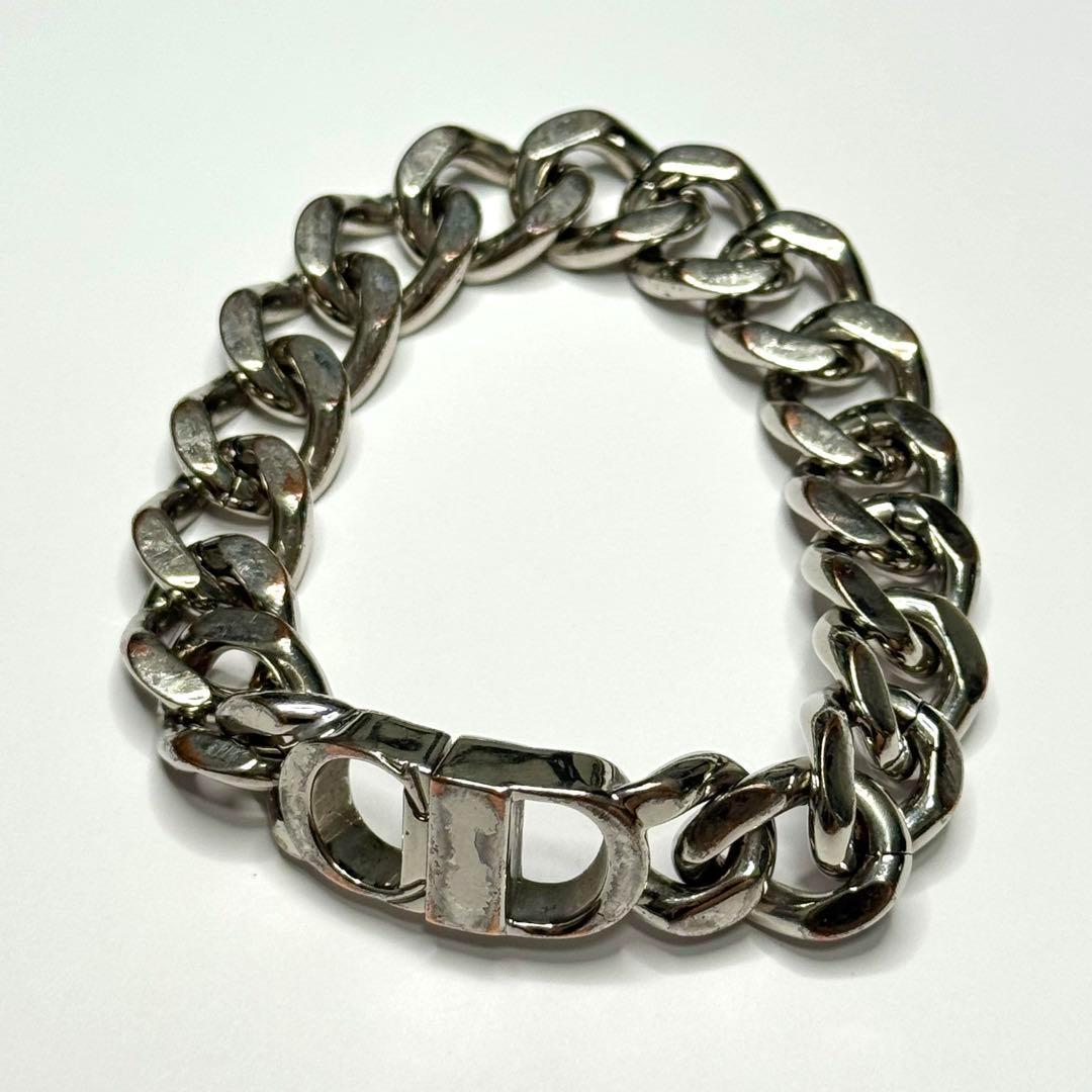 ディオール CDロゴ 喜平チェーン ブレスレット Mサイズ