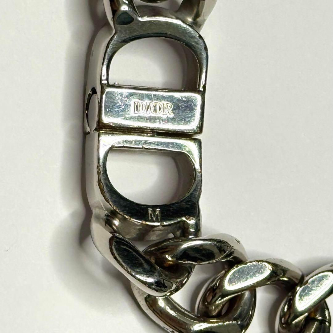 ディオール CDロゴ 喜平チェーン ブレスレット Mサイズ