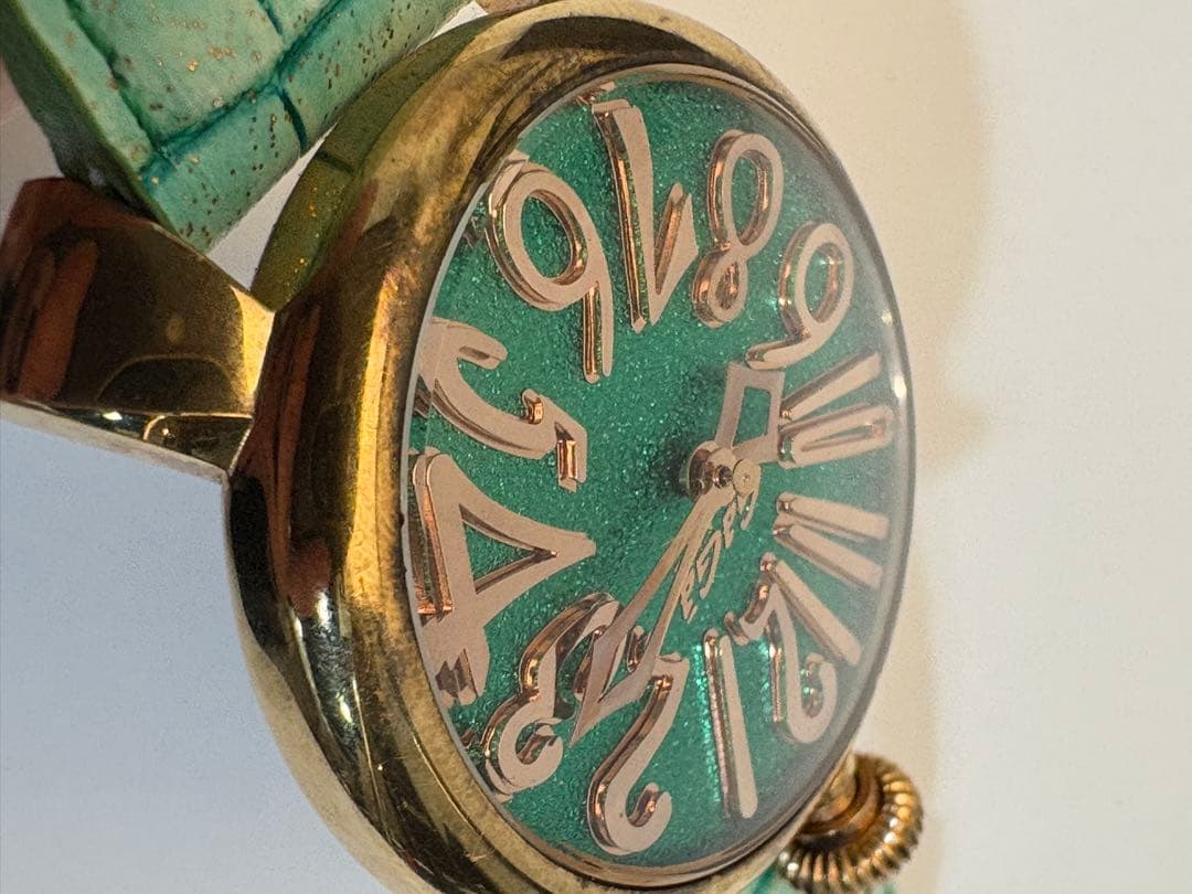 GAGA MILANO ガガミラノ　腕時計　マニュアーレ　グリーン