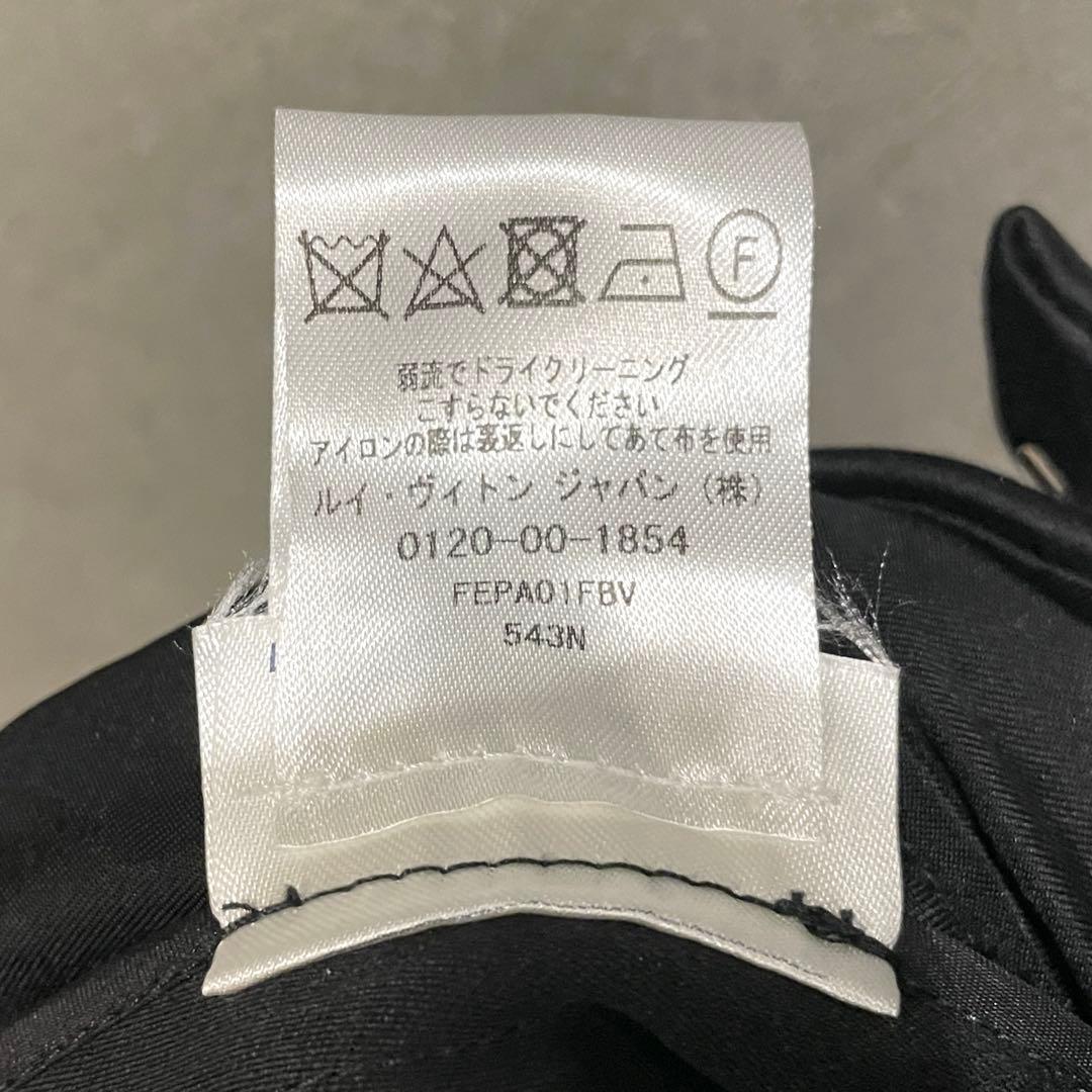 美品 LOUIS VUITTON ワイドパンツ コットン ブラック ルイヴィトン