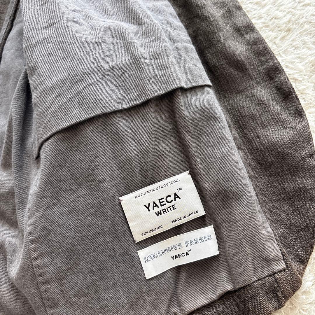YAECA リネンシルクジャケット　ブラウン　フェード　M