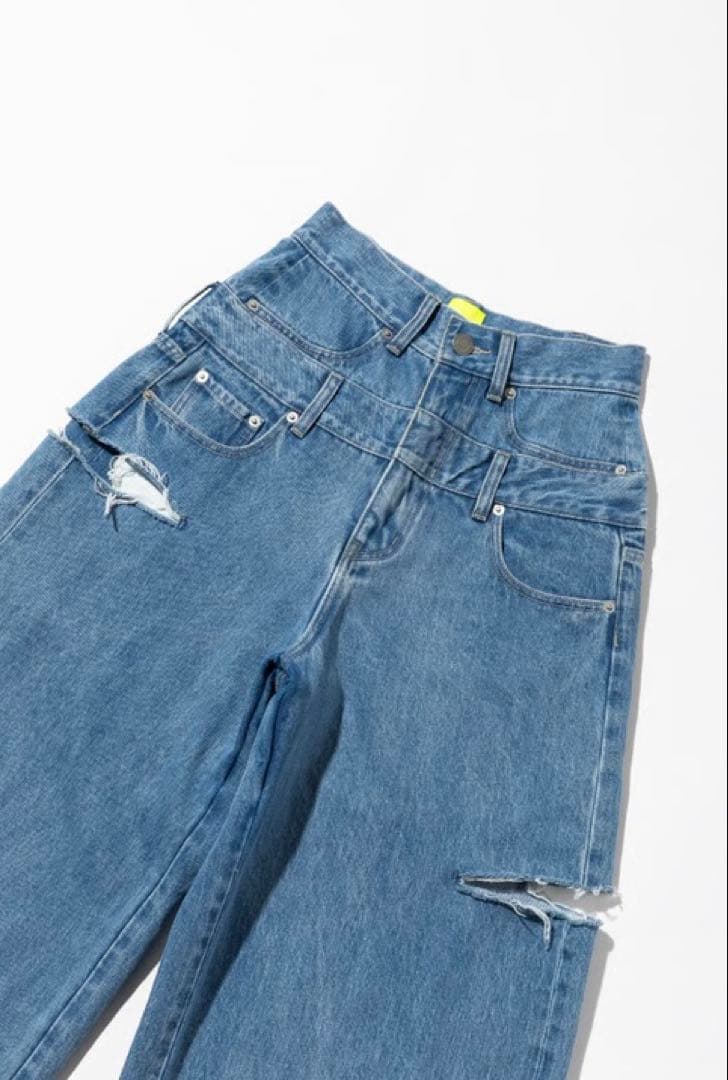 WCJ レイヤードデニムパンツ