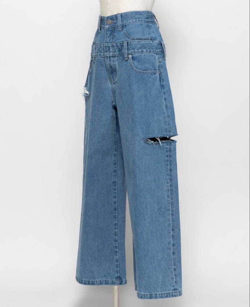 WCJ レイヤードデニムパンツ