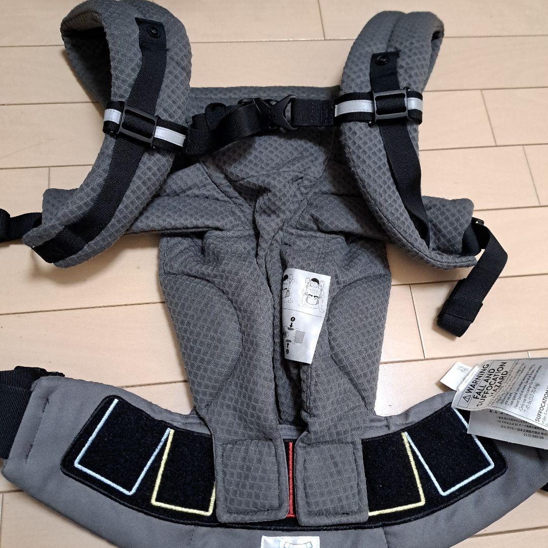 エルゴベビーオムニブリーズ 抱っこ紐グラファイトグレー ヘッドサポートおまけ付き