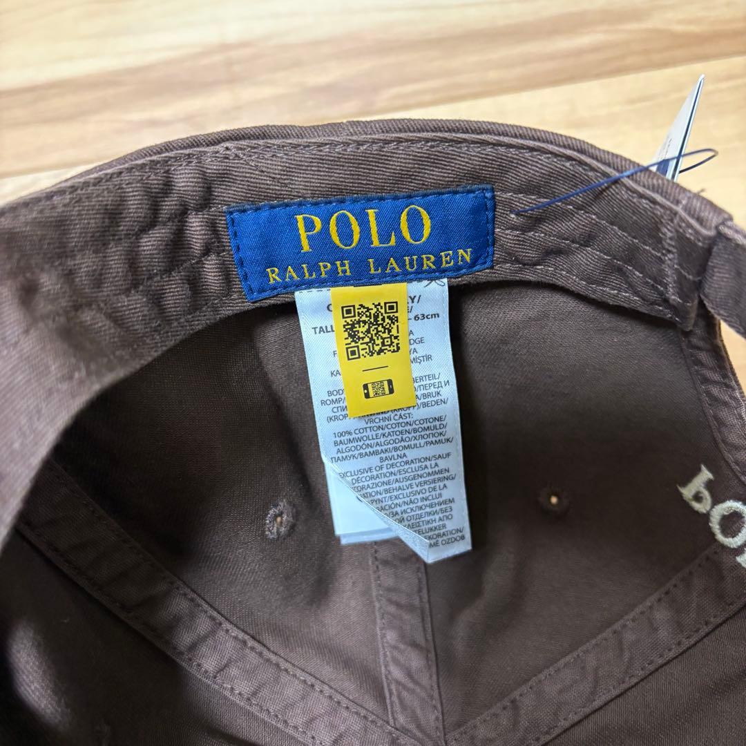 新品　POLO RALPHLAUREN キャップ　茶色　ブラウン　CAP