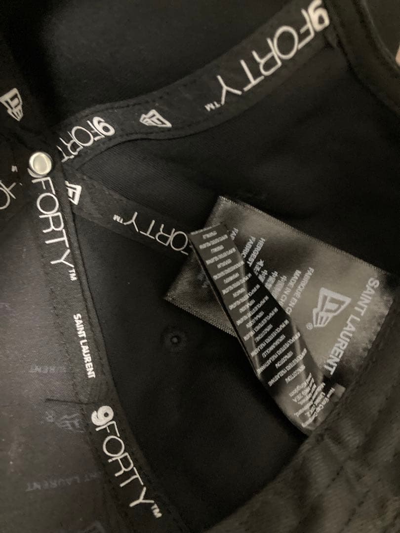 ニューエラ サンローラン ysl コラボ キャップ ブラック