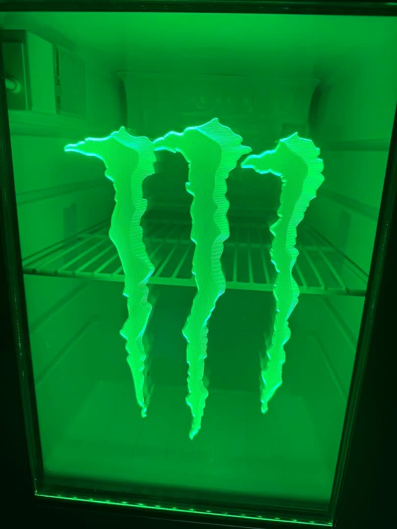 モンスター　エナジー　Monster　Energy 冷蔵庫 グリーン　LED