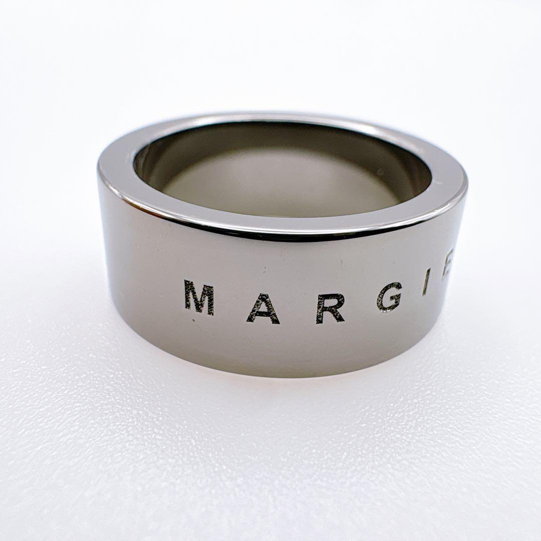 ち*み様 【Maison Margiela】シルバー ロゴ刻印 幅広リング 指輪