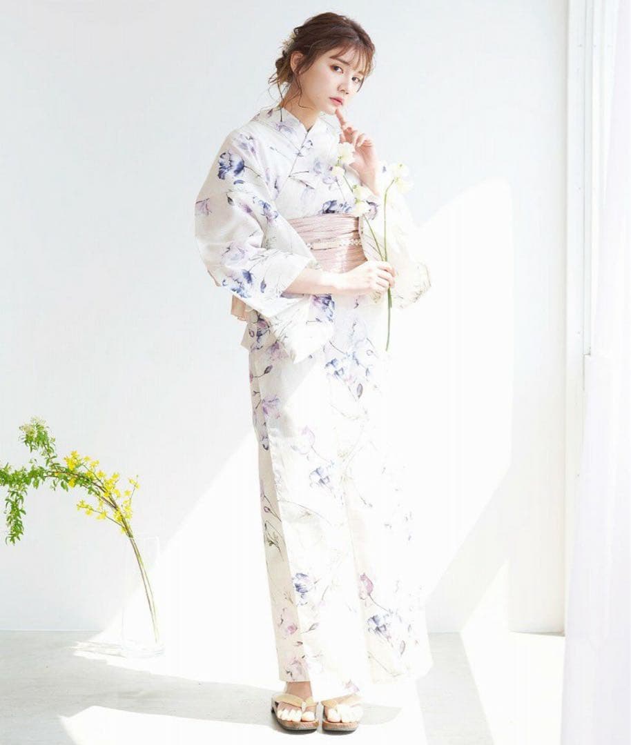 Dita 浴衣5点セット 涼風の水彩ひなげし 2023年