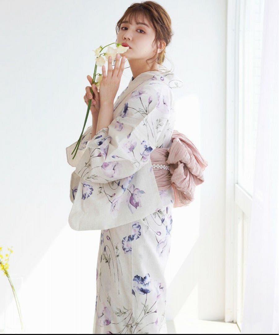 Dita 浴衣5点セット 涼風の水彩ひなげし 2023年