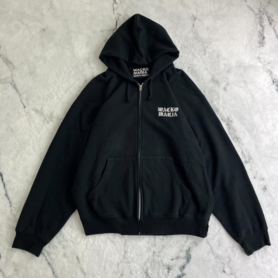 【激レア・最高デザイン】ワコマリア☆バックアーチロゴ肉厚ジップパーカー2975.