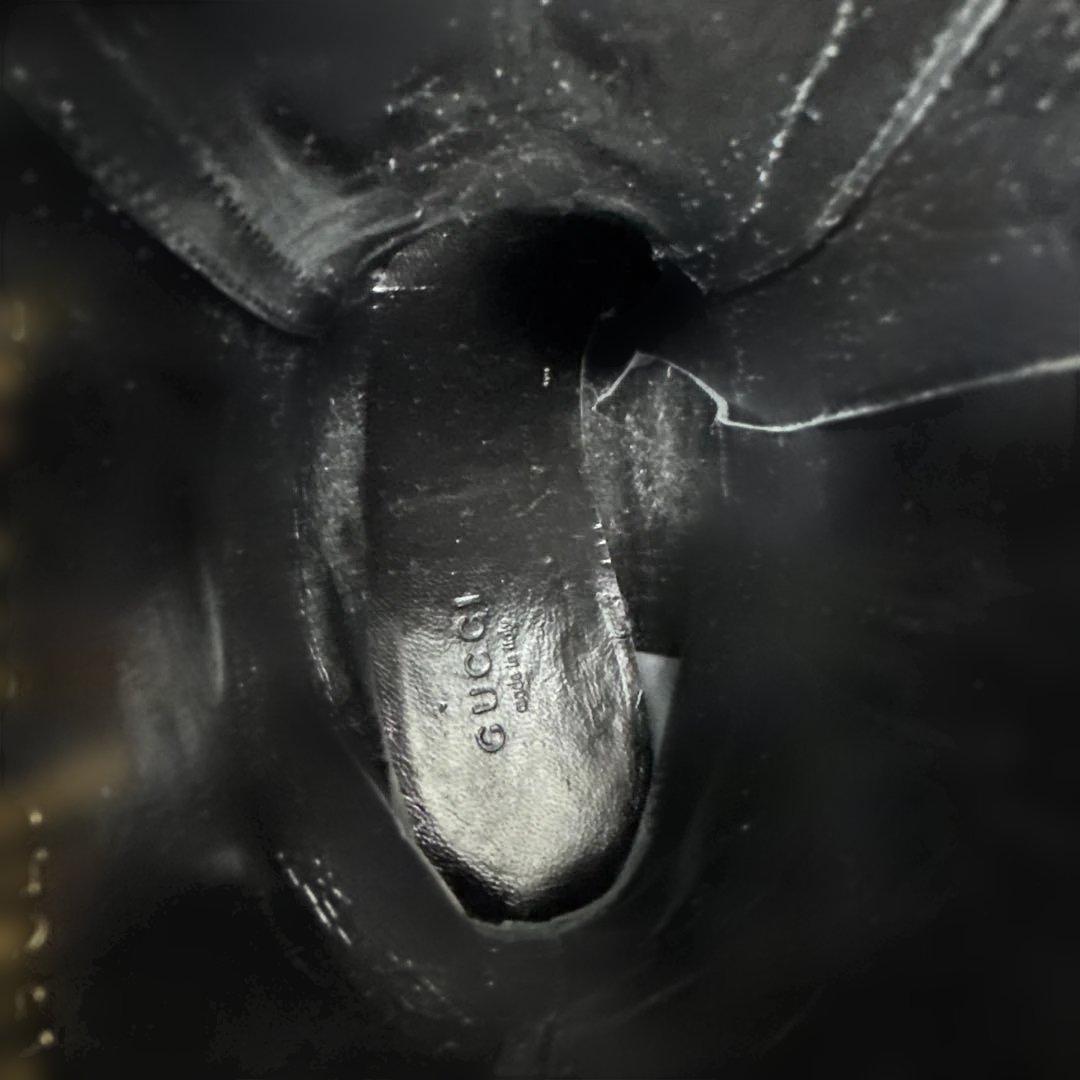 極美品　グッチ　GUCCI アンクルブーツ　ダブルG ブラック　24cm