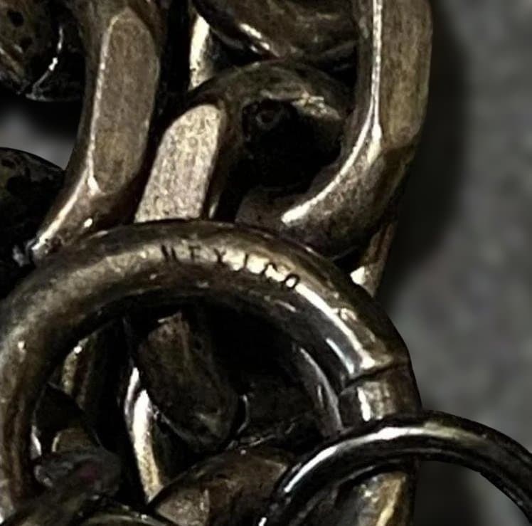 超重厚 US メキシコ トリプル あずき チェーン ブレスレット ヴィンテージ