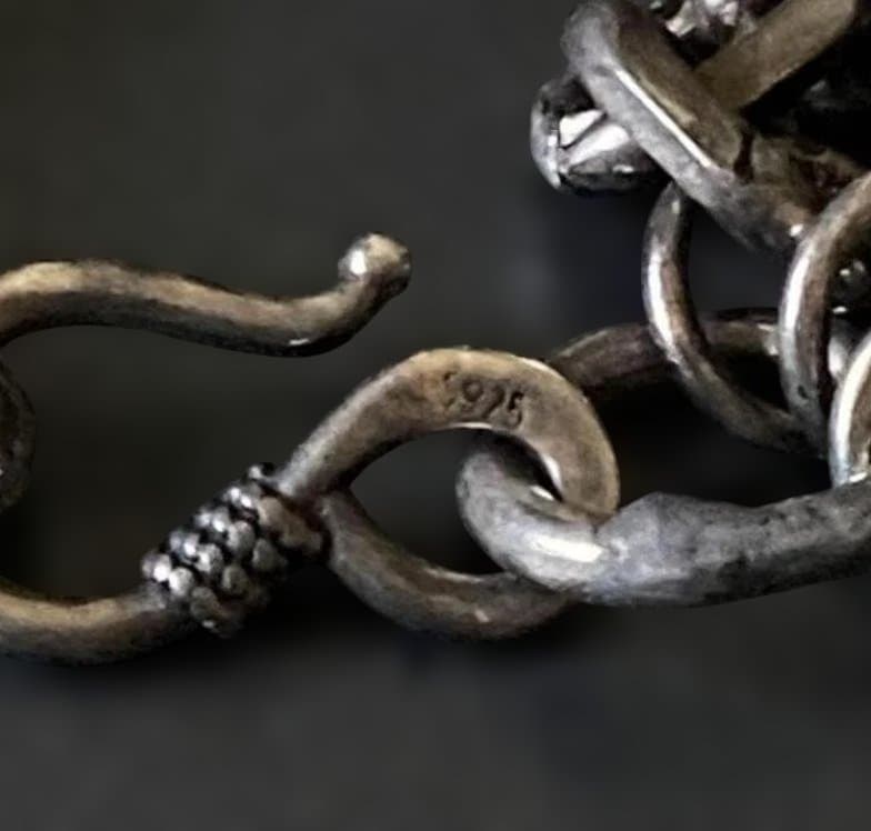 超重厚 US メキシコ トリプル あずき チェーン ブレスレット ヴィンテージ