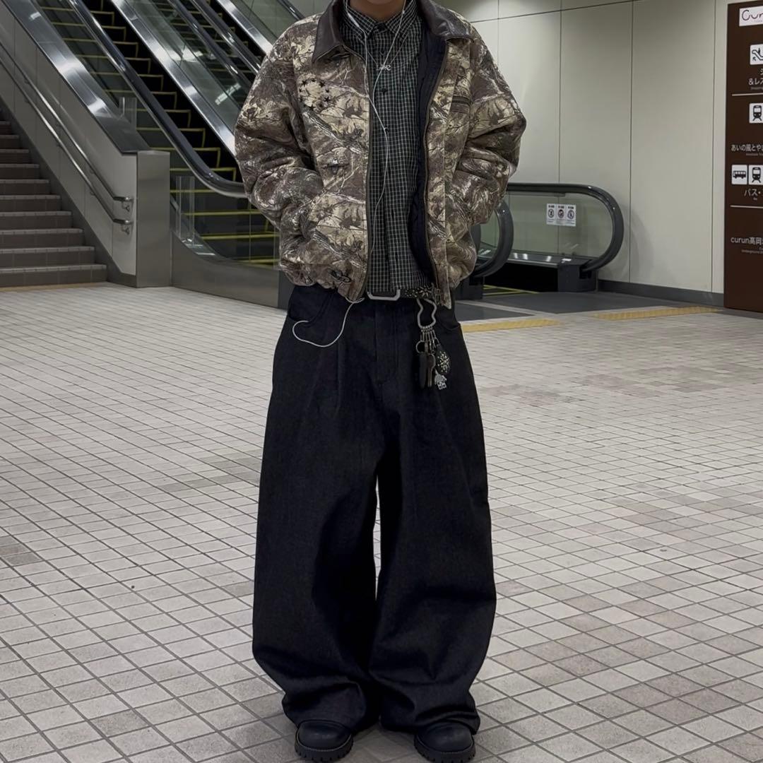 That's life ダック地ファイヤーマンジャケット M 着画あり