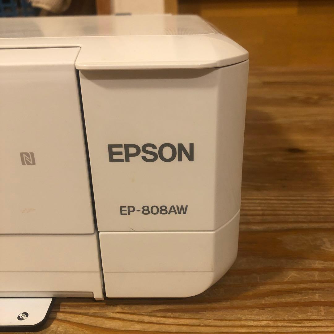 【ジャンク品】EP-808AW EPSON 取付済純正インク付き