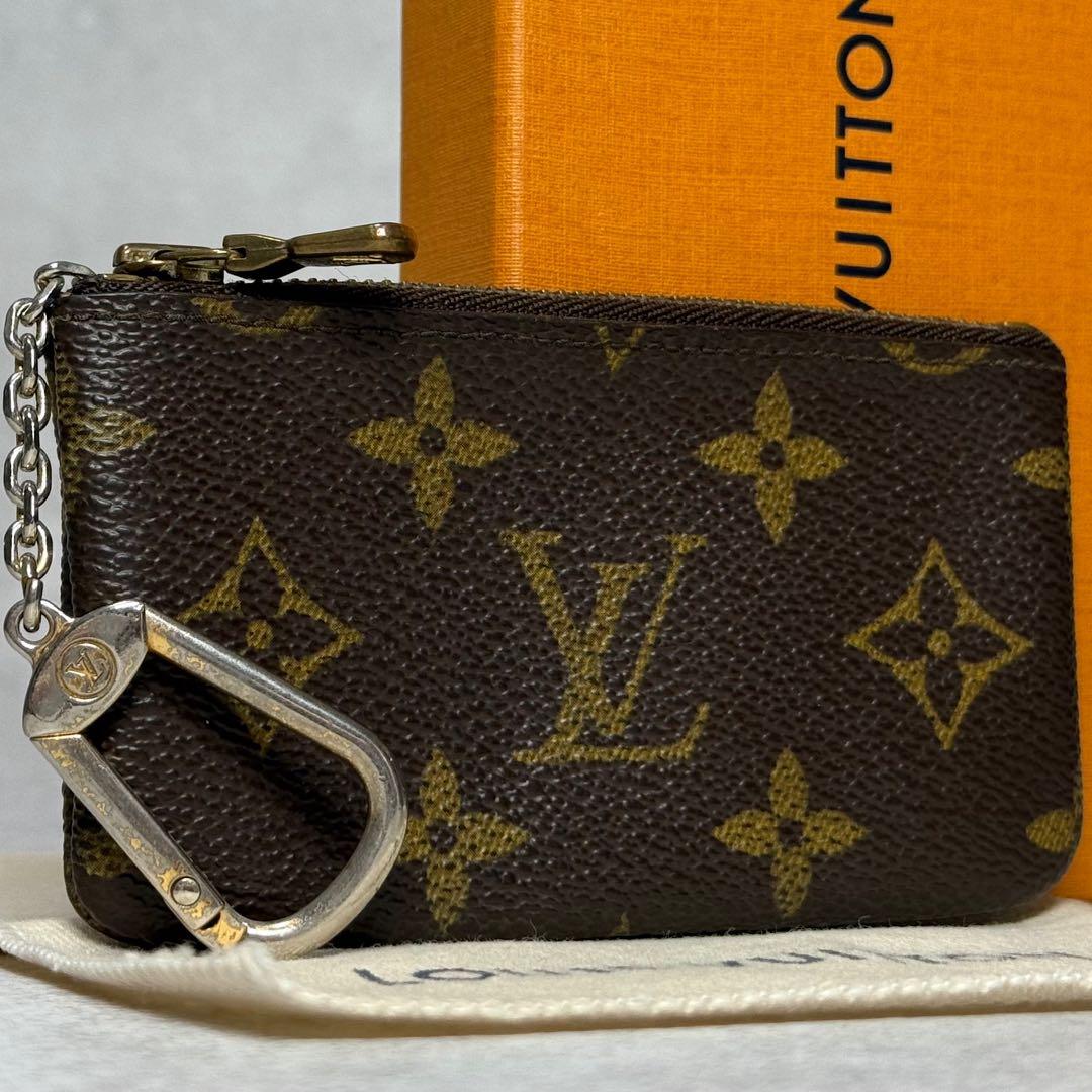最高峰 定価4.7万 ルイヴィトン モノグラム ポシェットクレ 小銭入れ 財布