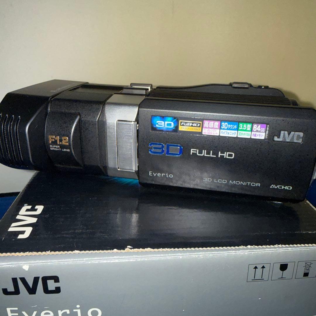 新品JVC GS-TD1-B 3D FULL HD ビデオカメラ