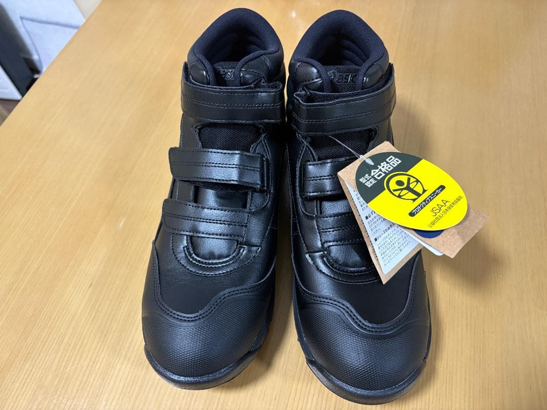 安全靴アシックスWINJOB CP312 BLACK/BLACK 27.0 cm