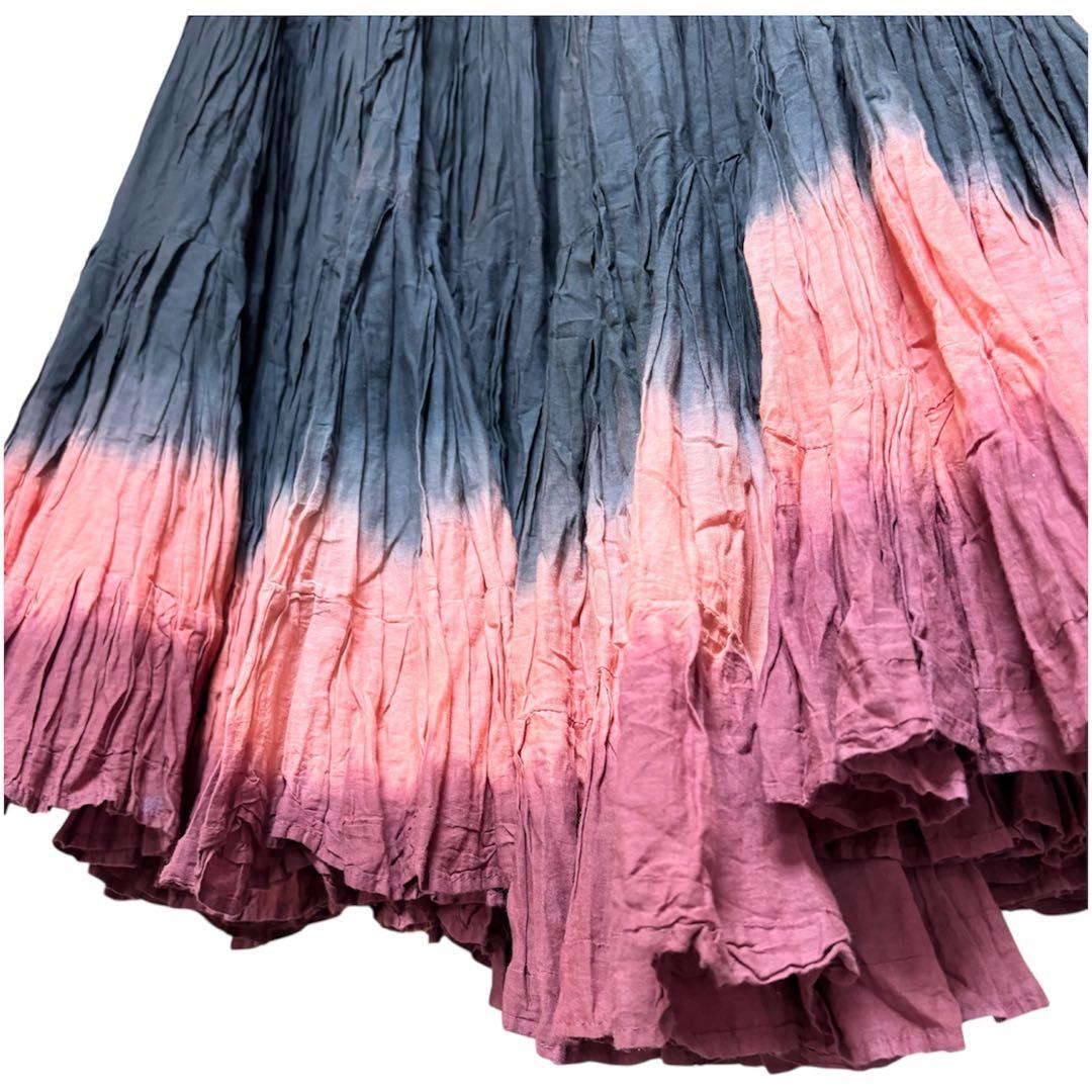 ★値下げ ベリーダンス ジプシー 25ヤードスカート 黒×赤 グラデーション