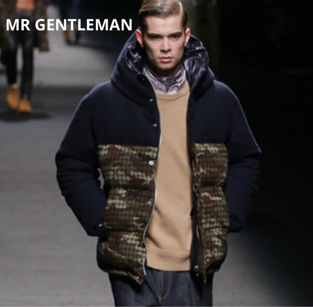 しゅ様ご予約品美品 ⭐︎MR GENTLEMAN カモフラダウンジャケット 紺 M