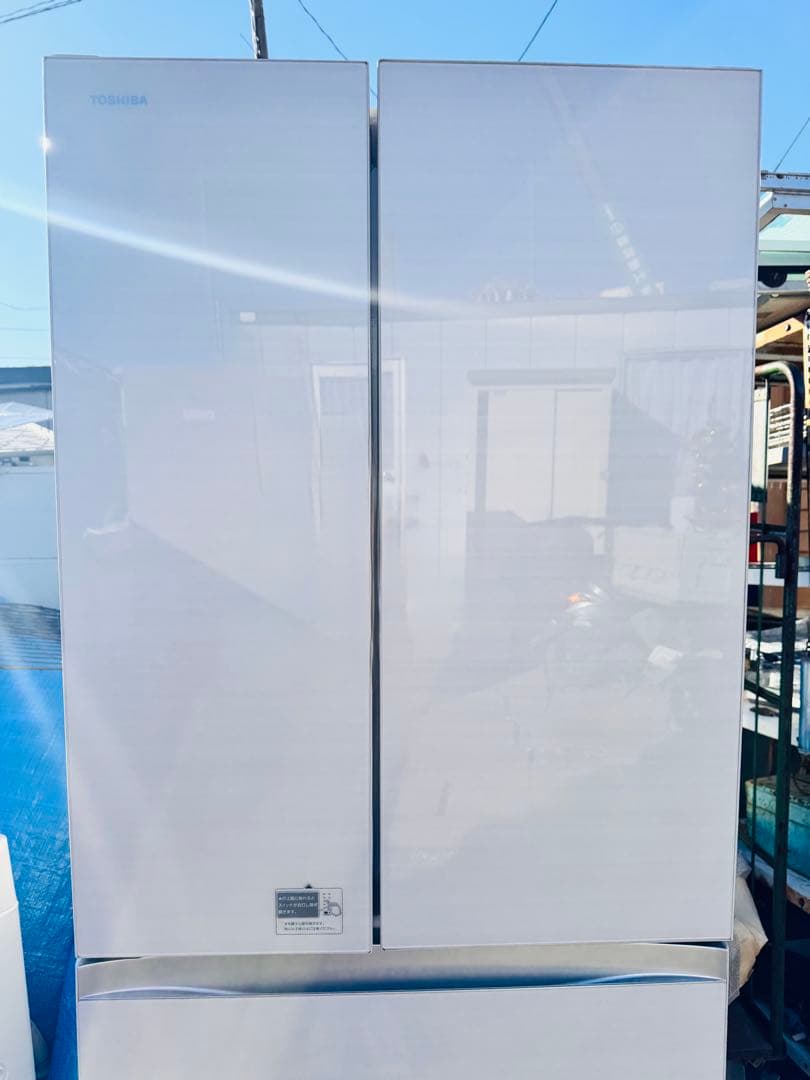 TOSHIBA 冷蔵庫 458L 4ドア フレンチドア LED 2016年製