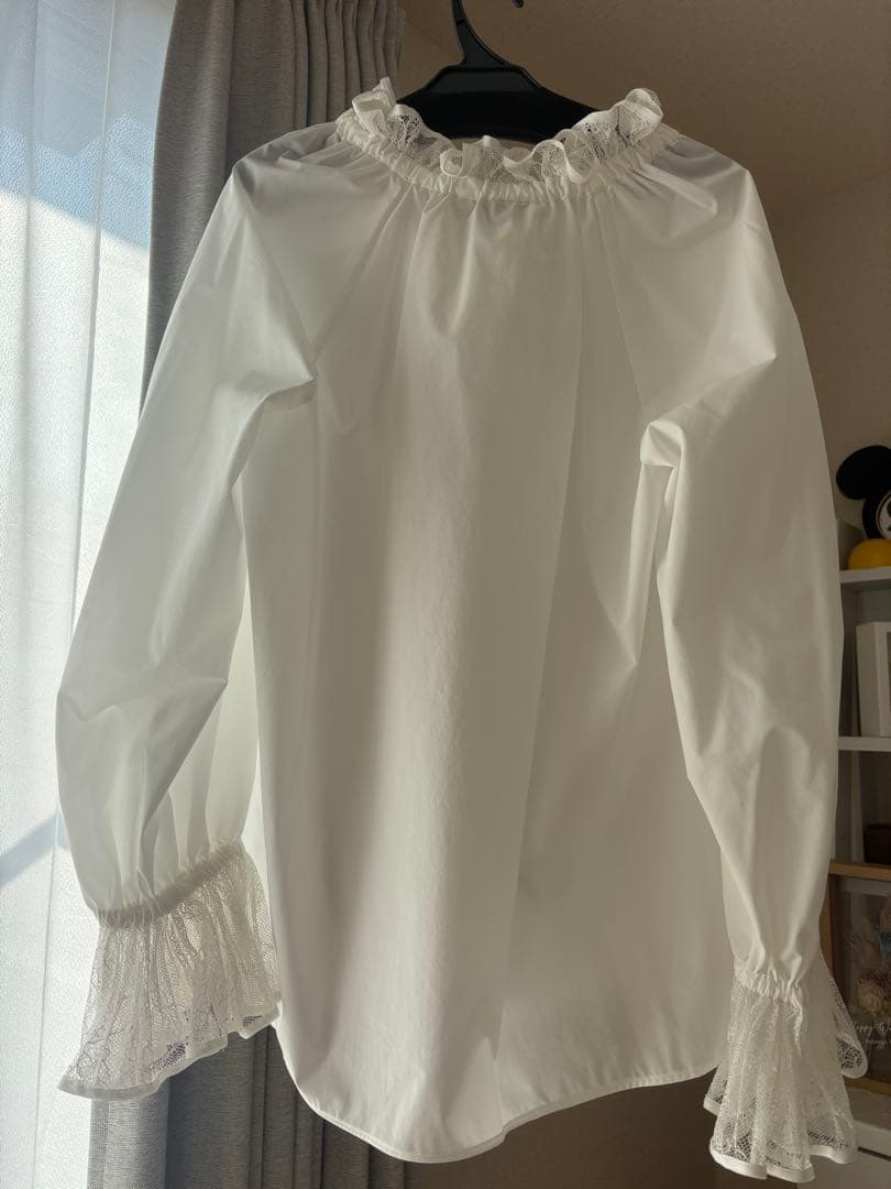 UNITED ARROWS フリルブラウス ホワイト FREE