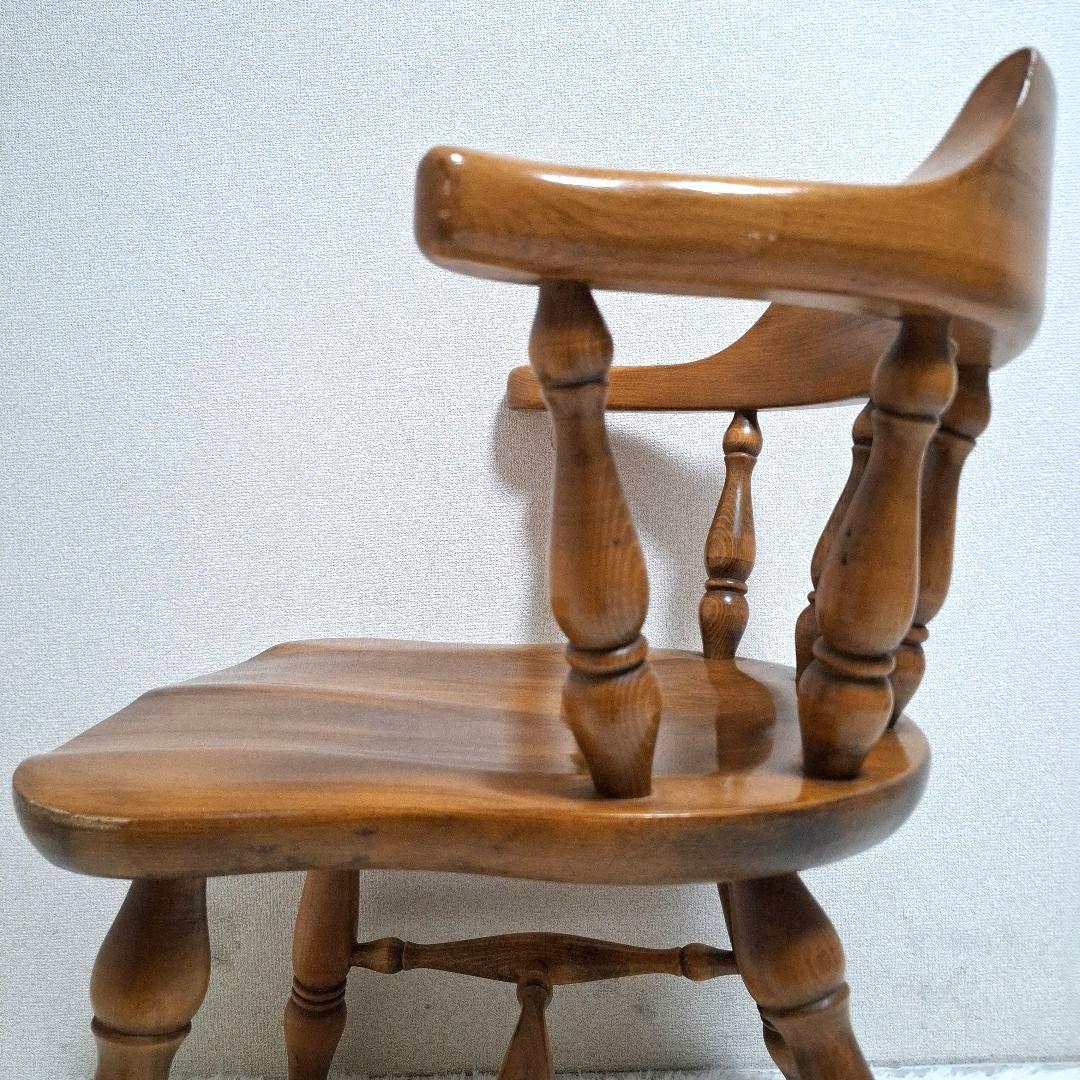 柏木工 木製 背もたれ 肘掛け付き椅子 アームチェア