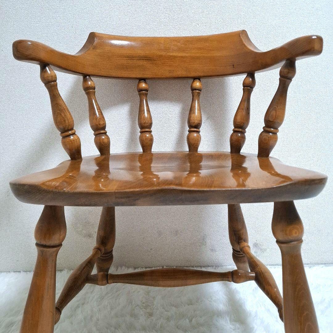 柏木工 木製 背もたれ 肘掛け付き椅子 アームチェア