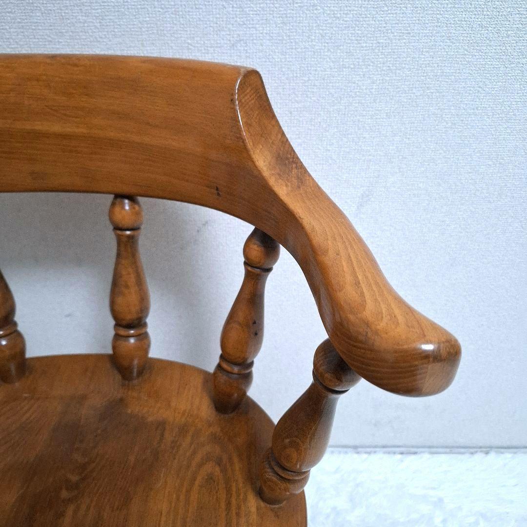 柏木工 木製 背もたれ 肘掛け付き椅子 アームチェア