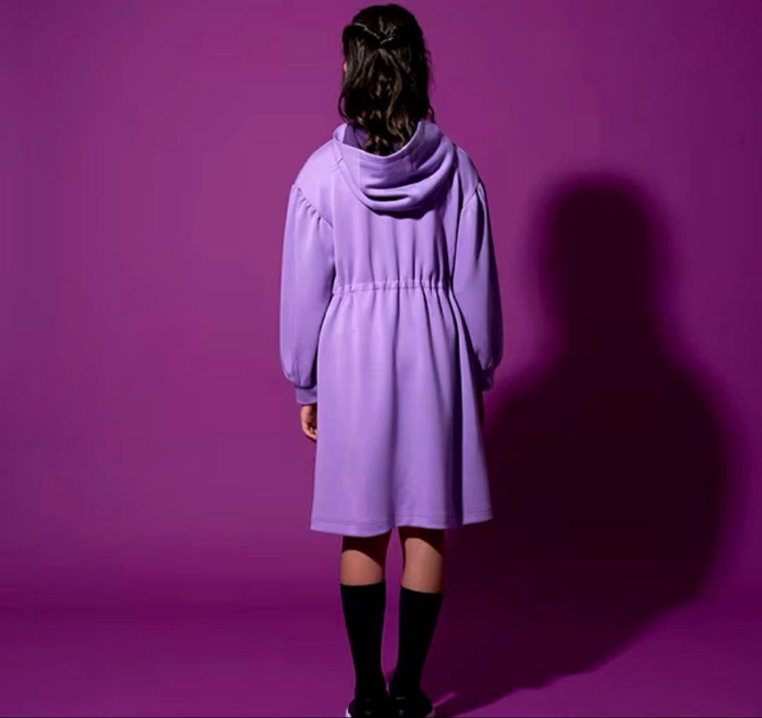 アナスイミニ 新品 タグ付 140 ボリューム袖カットワンピース ラベンダー