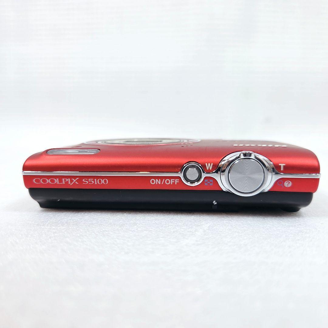 【美品】Nikon ニコン デジカメ COOLPIX S5100 レッド