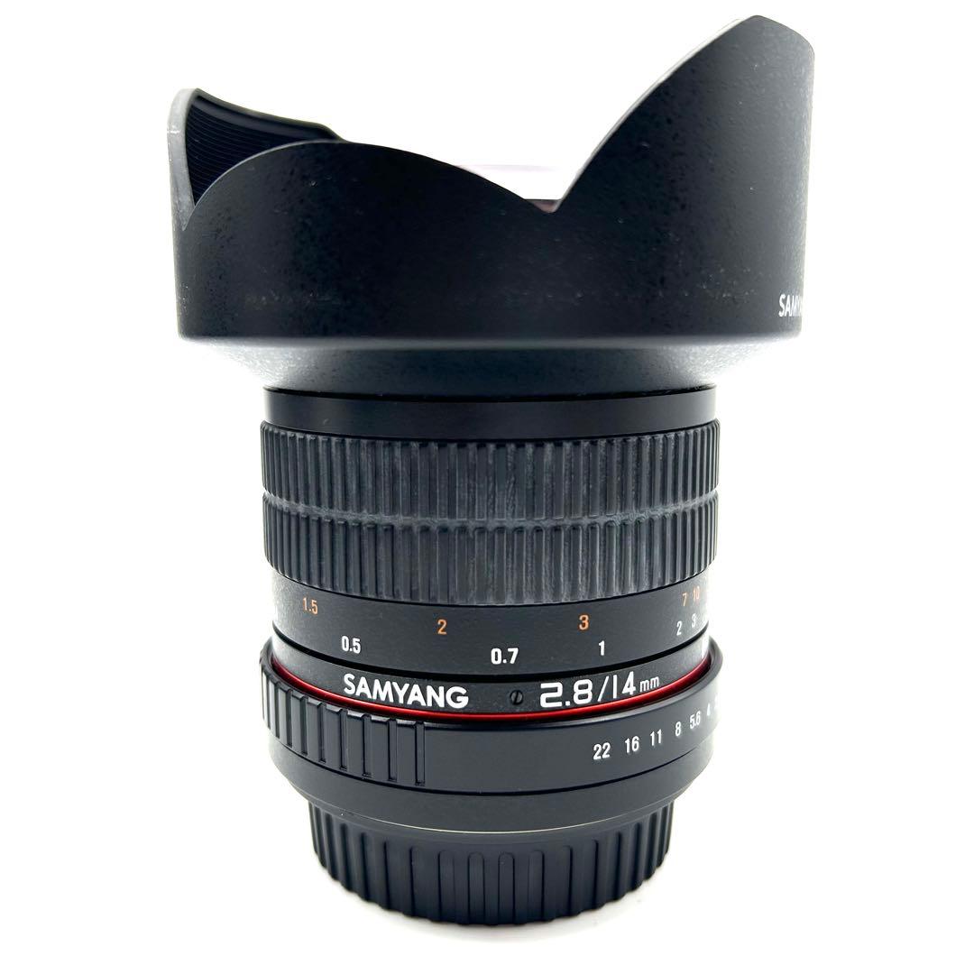 【美品】SAMYANG 2.8/14mm 広角レンズ　単焦点　CANNON用