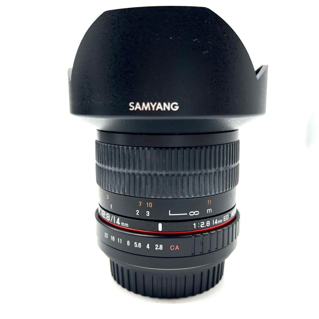 【美品】SAMYANG 2.8/14mm 広角レンズ　単焦点　CANNON用